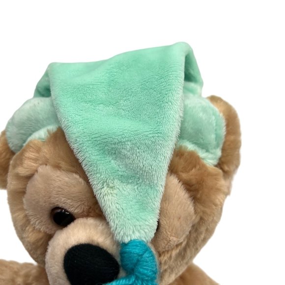 Disney Hidden Mickey Bear My First Plush Pre Duffy Disney Parks Green PJs Teddy - Picture 12 of 16